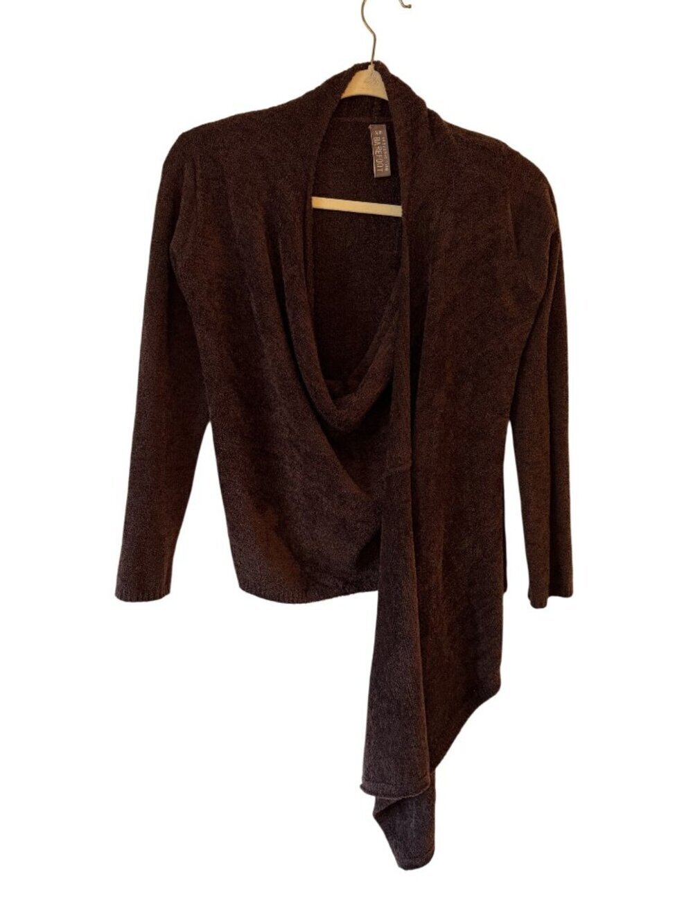 Barefoot Dreams Brown S/M CozyChic Lite Wrap Cardigan - Picture 2 of 6